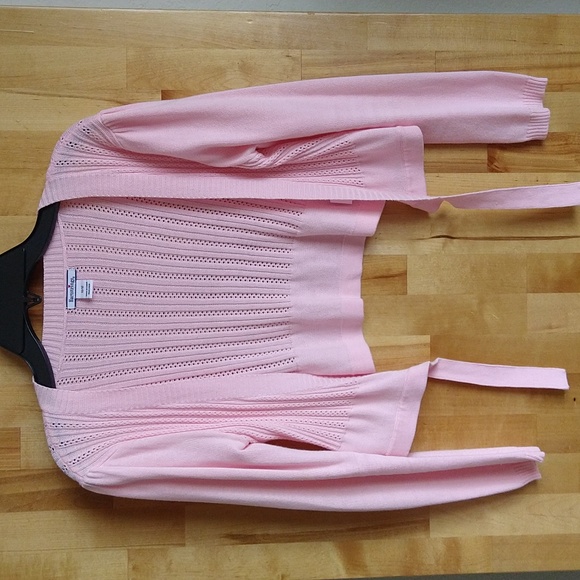 Heartstrings Pink Woven Sweater - Picture 3 of 5